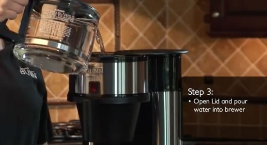 Bunn Velocity Brew coffee maker step 3