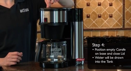 Bunn Velocity Brew coffee maker step 4