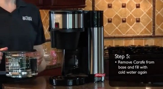 Bunn Velocity Brew coffee maker step 5