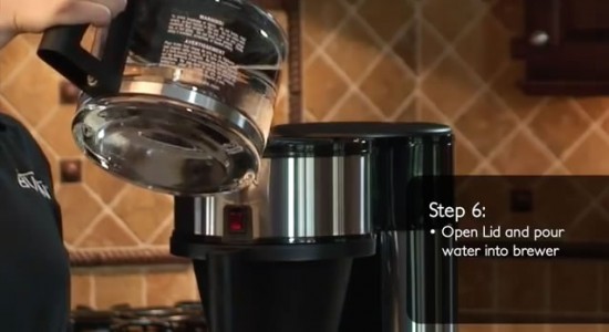 Bunn Velocity Brew coffee maker step 6