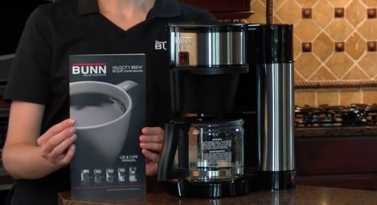Bunn Velocity Brew coffee maker setup complete
