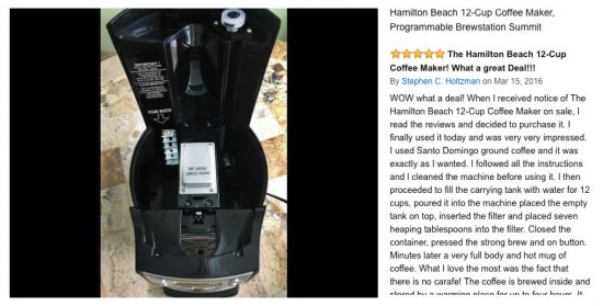 is there a problem with the Hamilton Beach Brewstation heater?