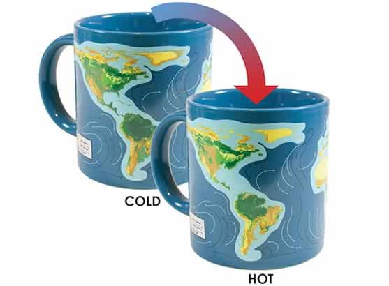 heat changing coffee mugs heat sensitive coffee mugs climate change 